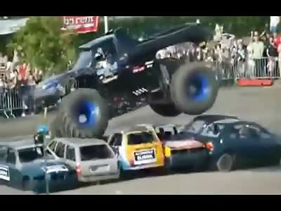 Monster Truck Drives over Spectators at Event..Some Dead Dozens Injured 