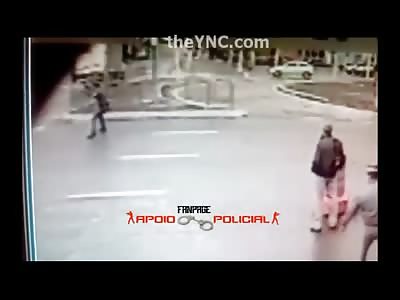 Brazilian Super Cop Jumps Over Car of Fleeing Thieves and Manages to Fire a Shot 