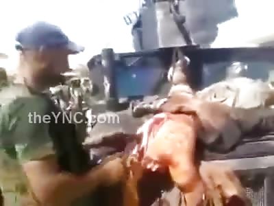 Young Sunnies Beheaded and then Skinned by Savages on top of their Humvee