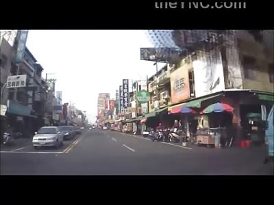 Two Riders Collide with Each Other and then Fly Head First into Car in this Brutal Hard Impact Accident