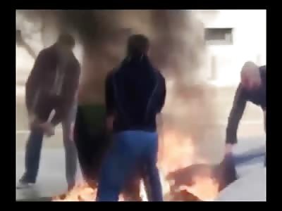 Just a Woman in Bulgaria Who Decided to Set Herself on Fire 