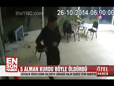 Shocking Video Shows Security Guard Killed and Eaten by Three Dogs