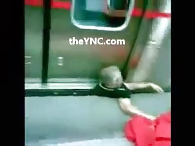 First on Scene of a Man Who Commited Suicide by Train (Still Alive Between the Train and the Platform)