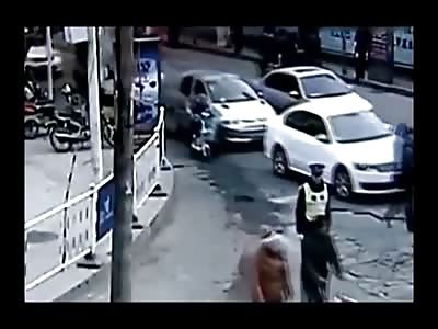 Short Video of Little Girl Crushed under Tire Truck while Riding with Mom