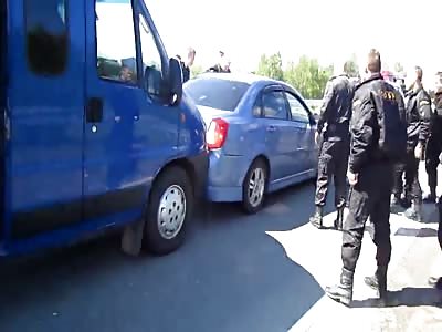 Careful who you honk at (different angle)