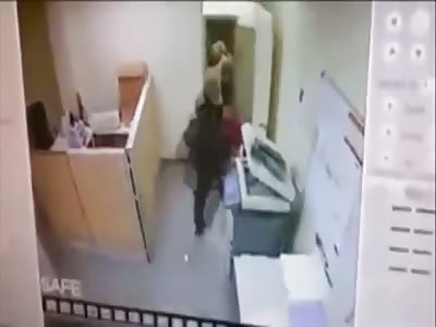 Woman shot and Killed during bank robbery. (Pink Shirt)