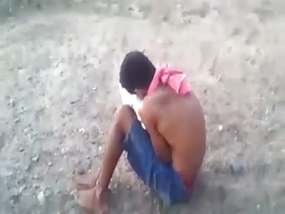 Shot at close range!