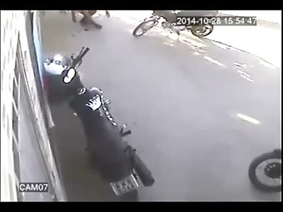 Murder caught on cctv: Man sitting on his bike is shot to death