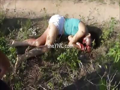 Girl was kidnapped by ex-boyfriend and killed with shots to the face ... Mother cries at the crime scene