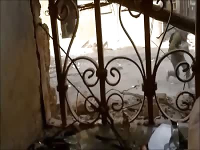 Rebel Tries to Escape but is Shot and Falls Dead