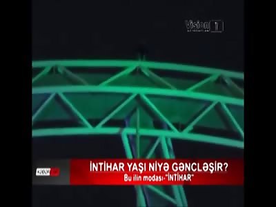 Suicide: Man Falls to His Death from a Bridge Structure