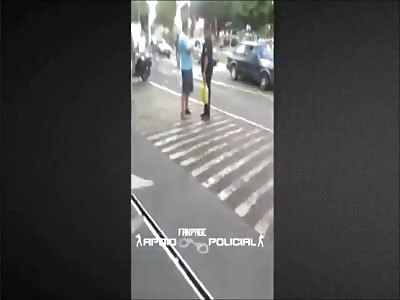 Last Moments of Young Thief Shot by Cop During  Robbery