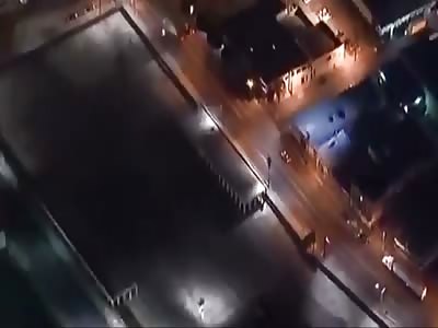 Police Pursuit Ends with a Car Crash and the Driver Being Shot by the Police.