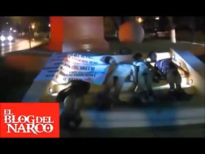 4 Mexicans were Beheaded and Left on the Steps of City Hall with Fingers Stuck in their Mouths
