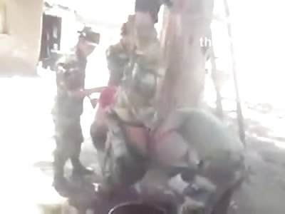Hanging Upside Down Waterboarding Torture of Soldier looks Brutal 