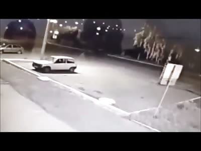 Brutal CCTV shows Motorcyclists Last Seconds in Flying Death 