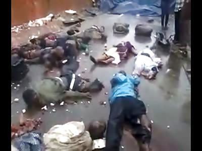 Almost Unbelievable Scene of Many Many Dead People after Bus Accident 