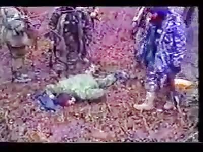 NO MERCY - Captured Russian Colonel Knows Hes a Dead Man and Cannot Stand from Fear - Gets Sprayed with AK-47