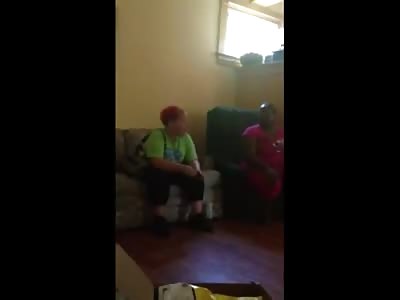 Ape Woman Goes Ape Shit on Retarded Girl that Stole 5 Dollars from Her House