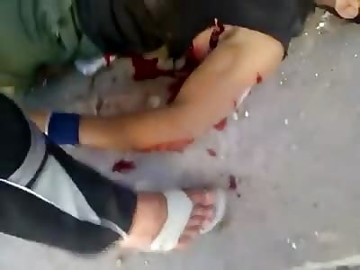 2 Dead Men Laying on Sidewalk - One Gets his Pokets Picked and the Other Has a Boner