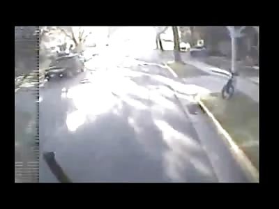 Bus Slams into Cute Girl Riding Her Bike