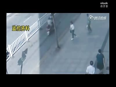 Crazy Zombie Guy Bites off Both of This Poor Girls Ears