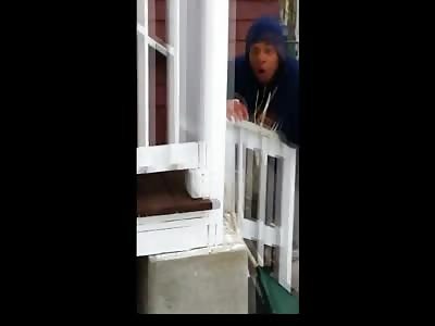 Robber BEGS FOR MERCY . . . He Tried To ROB A MAN For His Phone . . . And BROKE HIS ANKLE Running Away!!!