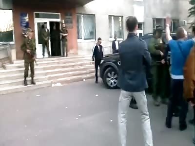 The fascists of the Ukrainian army shoot civilians