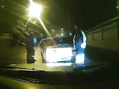 Driver shot police officers