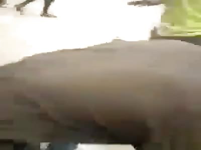 Man tortured on the streets to near death for possible theft in Angola, Africa 