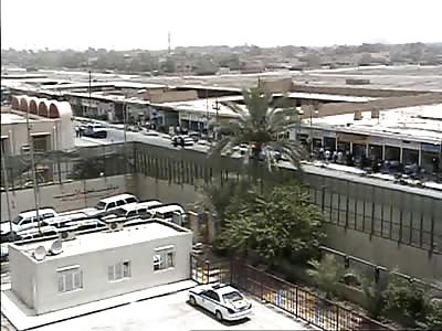 Female suicide bomber attacking Iraqi Police truck