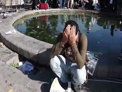 Bomb in Ankara 10.10.2015 **EDITOR NOTE** This is the Best Footage Yet of the Ankara Bombings