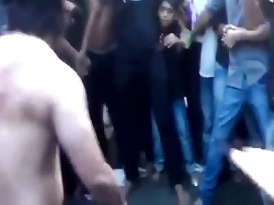 Stupid guy with a sword makes him give way to heaven