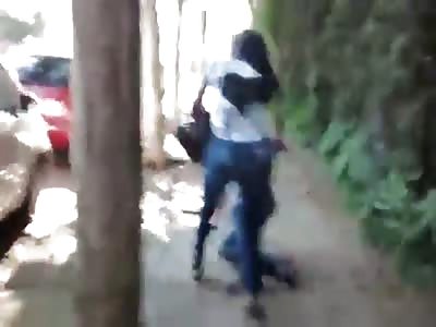 Argentinian beaten up by ANGRY TRANNY on Brazil Streets (25/06)