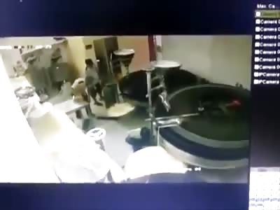 SPEEDING SUV CRASHES THROUGH BARBER SHOP IN MECCA