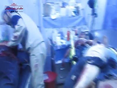 DEAD AND INJURED AFTER BOMBING IN ALEPPO TODAY