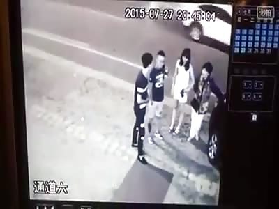 GIRL BEATEN COWARDLY