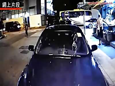 WOMAN STRUCK BY VAN IN HONG KONG