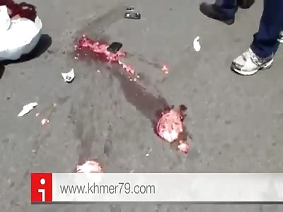 EX-RIDER: TRUCK CRUSHED HELMET AND HEAD 