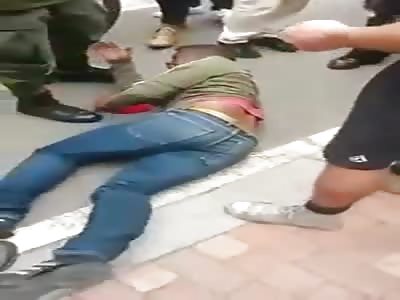 THIEF HURTED BEAUTIFUL GIRL AND RECEIVES PUNISHMENT