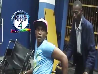 MAN'S LEG BROKEN BY SHOT DURING ASSAULT 