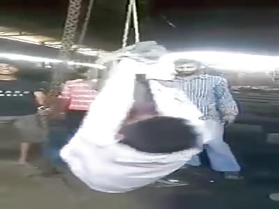 FACTORY LABOURER HUNG UPSIDE DOWN, MERCILESSLY BEATEN TO DEATH