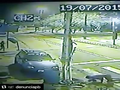 BIKER STOPPED BY POLICE KICK