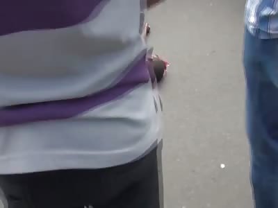 DEAD RIDER HAS A HOLE IN THE FOREHEAD