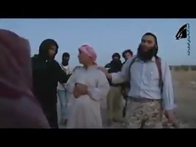 GIRL ACCUSED OF ADULTERY IS STONED TO DEATH BY DAASH 'SOLDIER'. NOTE: HER FATHER IS PRESENT AND CONSENTED!!!