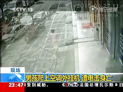 BOY DIES ELETROCUTED IN AIR CONDITIONING UNIT