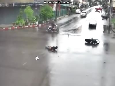 BIKER DIES AFTER BEING HIT BY CAR