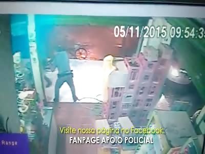 THIEF TAKES A SHOT IN THE CHEST - AFTERMATH INCLUDED