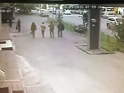 Women crushed by Truck
