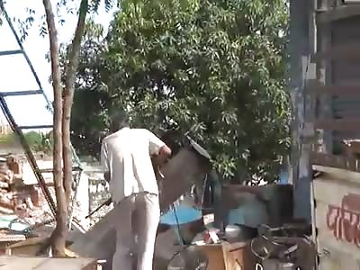 Grandpa on a rampage. 